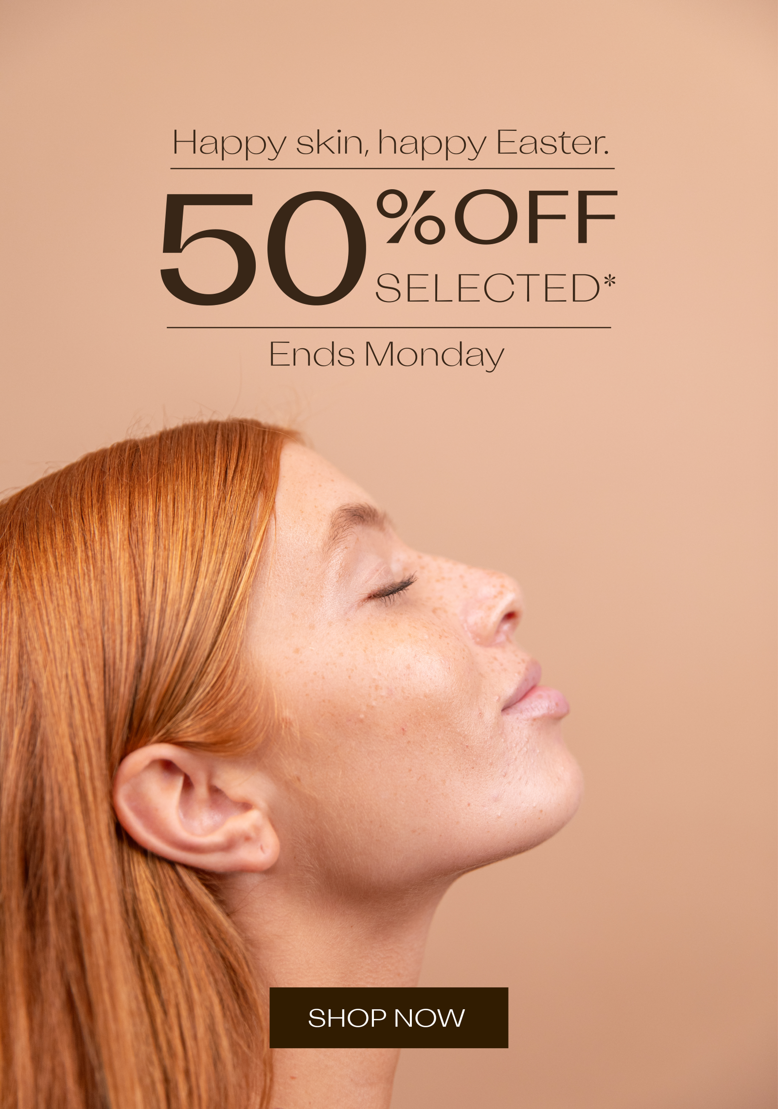 50% off selected*